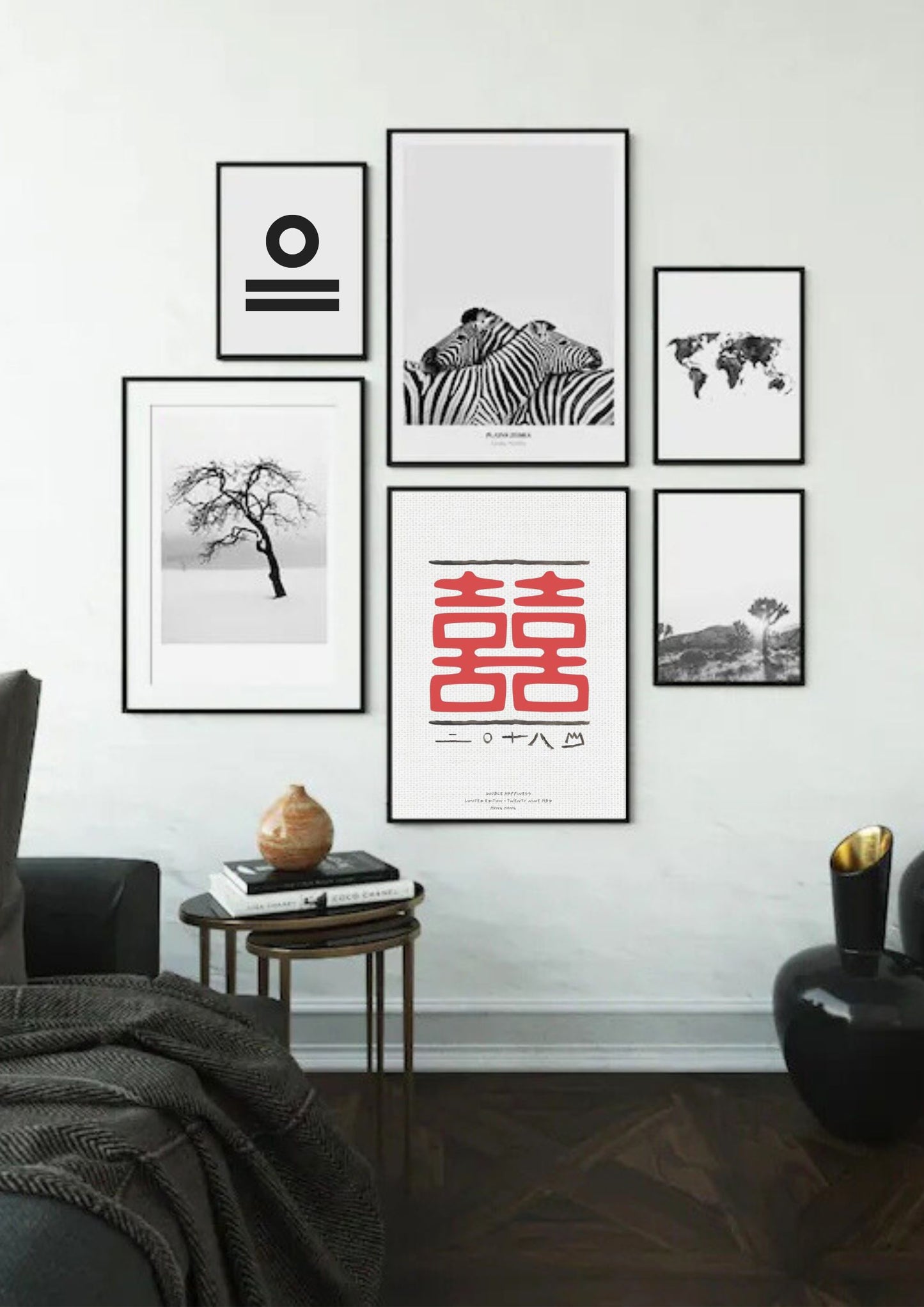 Wall Art Print Double Happiness Hong Kong 囍