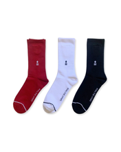 Load image into Gallery viewer, Pocket Sock Red White Black